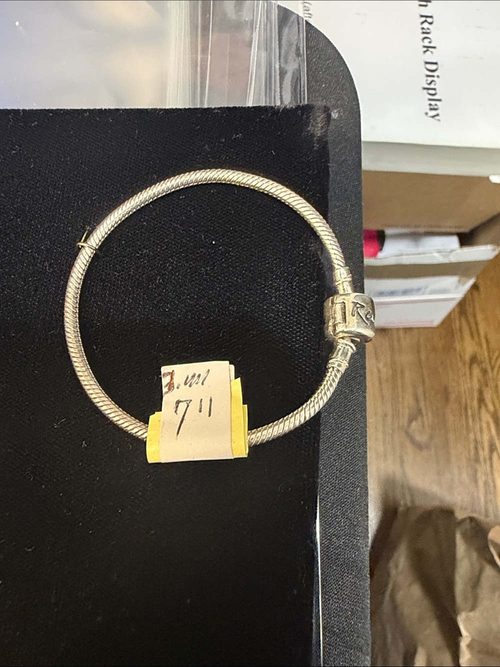 Sterling Silver 925  Bracelet with Decorative Clasp